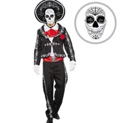 Spooktacular Mens Day of the Dead Halloween Costume - Adult Costumes