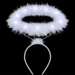 Spooktacular Halloween Light up Angel Halo Headband - Costume Accessories