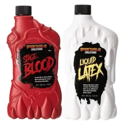 Spooktacular Liquid Latex and Fake Blood for Halloween Make up 18oz - Costume Accessories