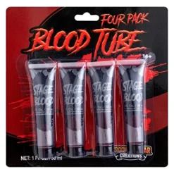 Spooktacular 4pcs Fake Blood Makeup Tube 1oz - Costume Accessories