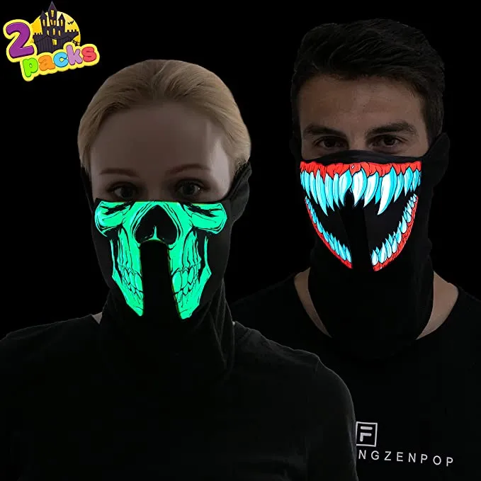 Joyin 2Pcs Halloween Monster Light-up Mask - Costume Accessories 4 Joyin 2Pcs Halloween Monster Light-up Mask - Costume Accessories - Image 2