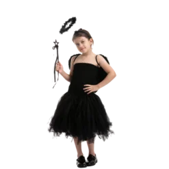Spooktacular Black Angel Wings Halloween Costume - Costume Accessories