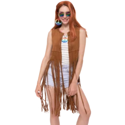 Spooktacular 4pcs Womens Hippie Set Halloween Costume - Costume Accessories