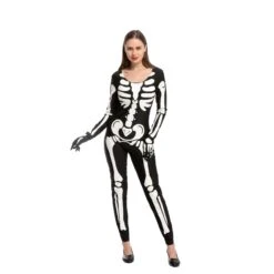 Spooktacular Womens Glow in the Dark Skeleton Halloween Costume - Group Costumes