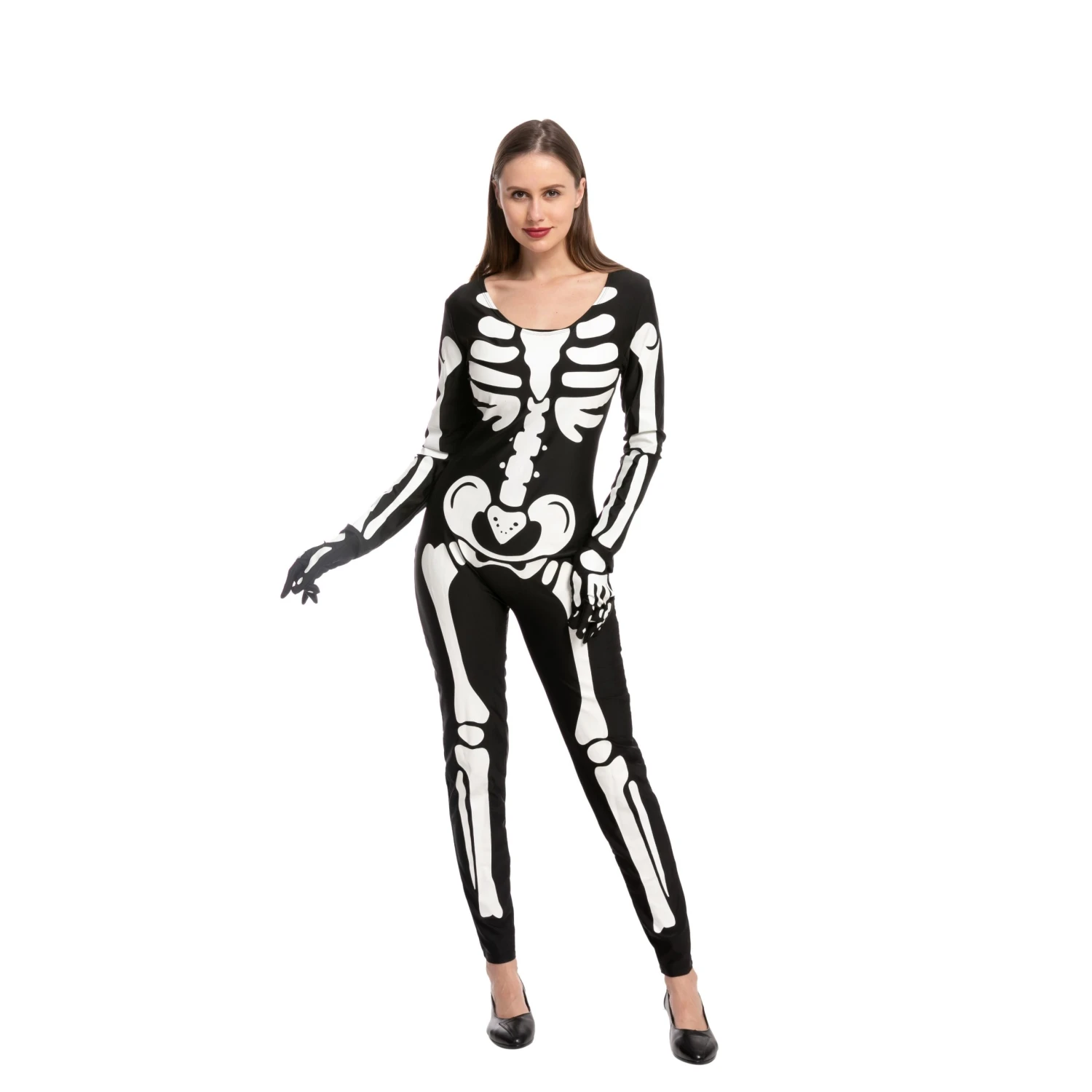 Spooktacular Womens Glow in the Dark Skeleton Halloween Costume - Group Costumes 3 Spooktacular Womens Glow in the Dark Skeleton Halloween Costume - Group Costumes