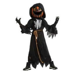 Spooktacular Kids Pumpkin Reaper Halloween Costume - Kid Halloween Costumes
