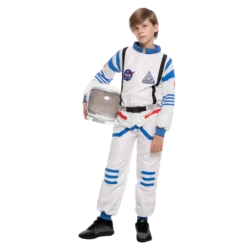 Spooktacular Kids White NASA Astronaut Halloween Costume - Kid Halloween Costumes
