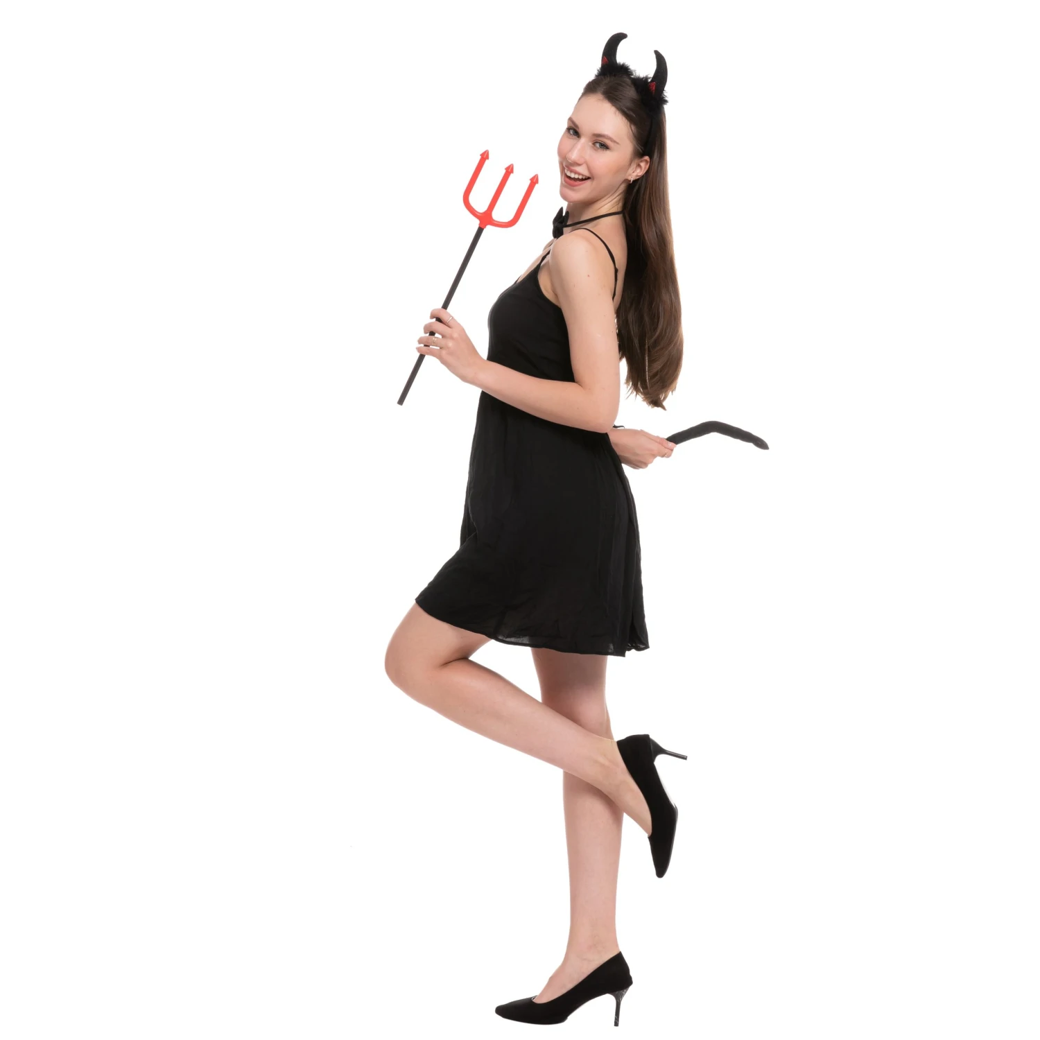 Spooktacular 4pcs Womens Devil Halloween Costume Accessories - 3 Spooktacular 4pcs Womens Devil Halloween Costume Accessories -