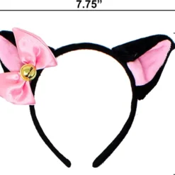 Spooktacular 5Pcs Kitten Kitty Cat Halloween Accessories - Costume Accessories -Halloween Costumes Sales 2022 5 pcs Kitten Kitty Cat Costume Accessories Set for Adult and Child Cosplay Halloween Dress Up Pink 7