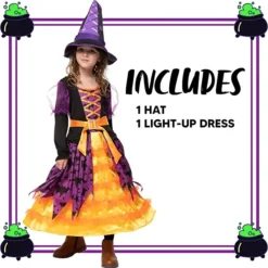 Spooktacular Girls Witch Tutu Light Up Halloween Costume - Group Costumes -Halloween Costumes Sales 2022 715fy0fCz7L. AC SX679 结果