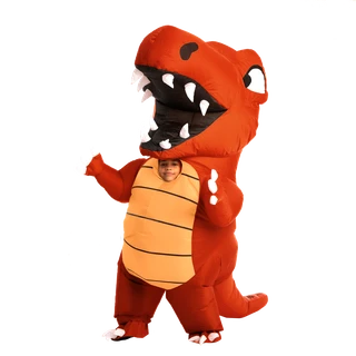 Spooktacular Child Unisex Red Dinosaur Full Body Inflatable Costume-M - Group Costumes 5 Spooktacular Child Unisex Red Dinosaur Full Body Inflatable Costume-M - Group Costumes - Image 3