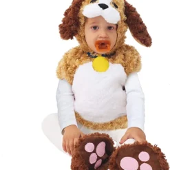 Spooktacular Baby Puppy Halloween Costumes - Group Costumes -Halloween Costumes Sales 2022 Baby Cuddly Puppy Costume Set 1