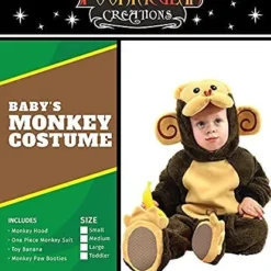 Spooktacular Baby Monkey Halloween Costume Set - Kid Halloween Costumes -Halloween Costumes Sales 2022 Baby Monkey Deluxe Costume Set 2