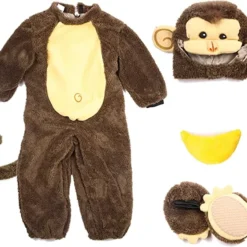 Spooktacular Baby Monkey Halloween Costume Set - Kid Halloween Costumes -Halloween Costumes Sales 2022 Baby Monkey Deluxe Costume Set 7