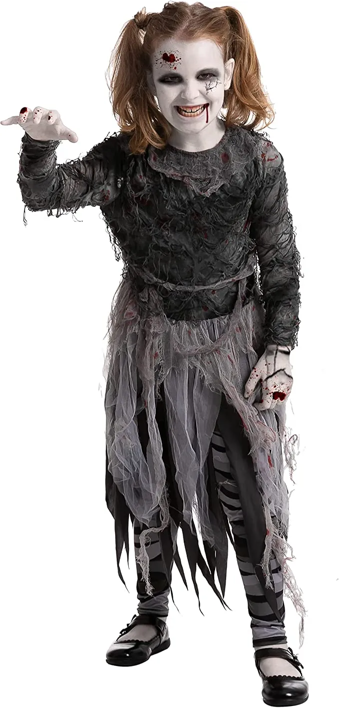 Spooktacular Girls Bandage Zombie Halloween Costume - Kid Halloween Costumes 5 Spooktacular Girls Bandage Zombie Halloween Costume - Kid Halloween Costumes - Image 3
