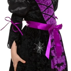 Spooktacular Girls Purple Witch Halloween Costume - Group Costumes -Halloween Costumes Sales 2022 Bat Witch Costume Purple Child 6