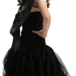 Spooktacular Black Angel Wings Halloween Costume - Costume Accessories -Halloween Costumes Sales 2022 Black Angel Wings amp Halo Headband with Wand Child 6 结果