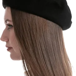 Spooktacular Womens Halloween Wool Beret Hat - Costume Accessories -Halloween Costumes Sales 2022 Black Beret Hat Adult 2 结果