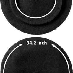 Spooktacular Womens Halloween Wool Beret Hat - Costume Accessories -Halloween Costumes Sales 2022 Black Beret Hat Adult 4 结果