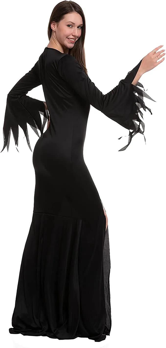 Spooktacular Womens Black Witch Dress Halloween Costume - Group Costumes 6 Spooktacular Womens Black Witch Dress Halloween Costume - Group Costumes - Image 4