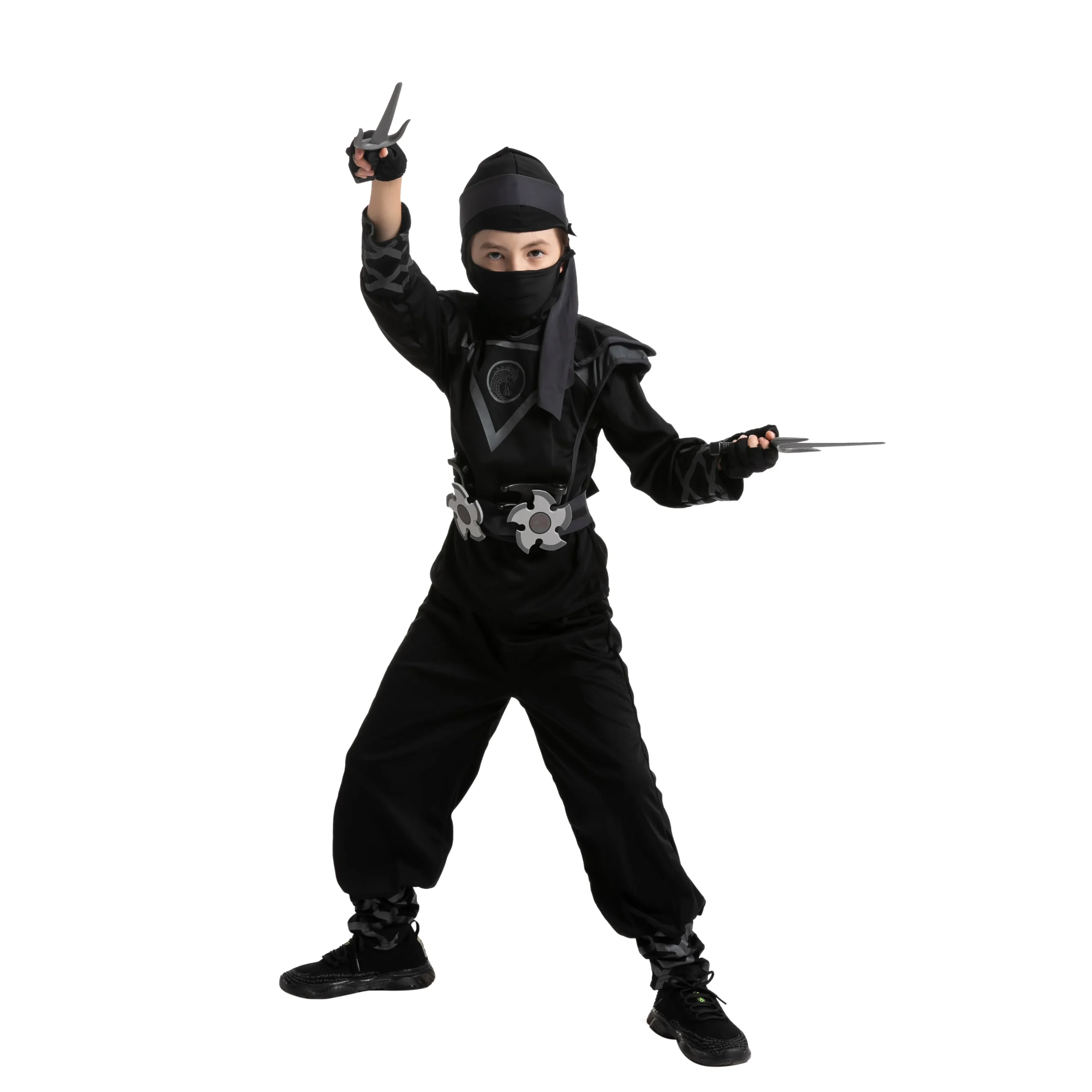Spooktacular Kids Black Ninja Halloween Costume - Group Costumes 6 Spooktacular Kids Black Ninja Halloween Costume - Group Costumes - Image 4
