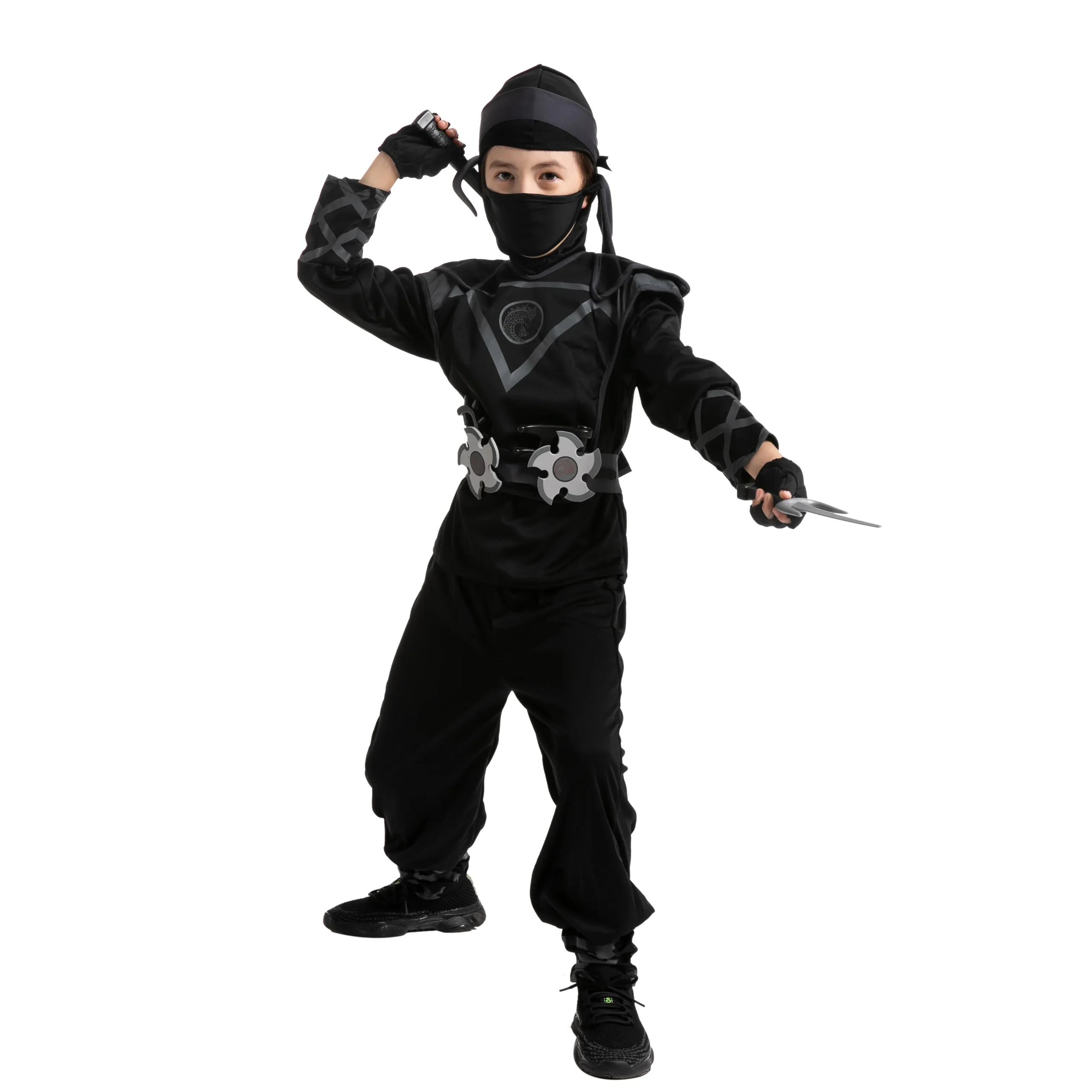 Spooktacular Kids Black Ninja Halloween Costume - Group Costumes 7 Spooktacular Kids Black Ninja Halloween Costume - Group Costumes - Image 5