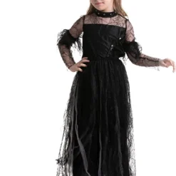 Spooktacular Girls Black Princess Halloween Costume - Kid Halloween Costumes 11 Spooktacular Girls Black Princess Halloween Costume - Kid Halloween Costumes -Halloween Costumes Sales 2022 Black Princess Costume Cosplay Child 2