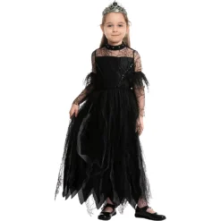 Spooktacular Girls Black Princess Halloween Costume - Kid Halloween Costumes