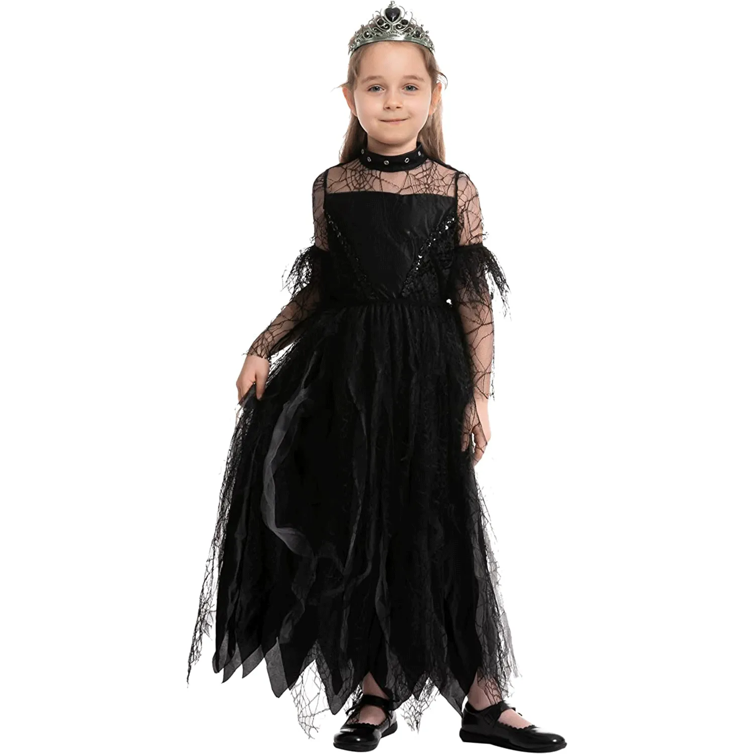 Spooktacular Girls Black Princess Halloween Costume - Kid Halloween Costumes 3 Spooktacular Girls Black Princess Halloween Costume - Kid Halloween Costumes