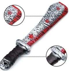 Spooktacular 2pcs Bloody Machete Costume Prop - Costume Accessories -Halloween Costumes Sales 2022 Bloody Machetes Cosplay Props 2 Pack 6 结果