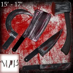 Joyin 5pcs Weapon Halloween Props - Costume Accessories -Halloween Costumes Sales 2022 Bloody Weapons Horror Scary Killer Tools 5 Pack 7 结果