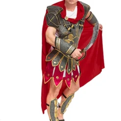 Spooktacular Brave Men's Roman Gladiator Costume Set - Adult Costumes -Halloween Costumes Sales 2022 Brave Mens Roman Gladiator Costume Set 3 result
