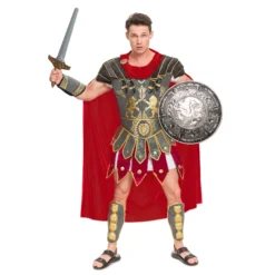 Spooktacular Brave Men's Roman Gladiator Costume Set - Adult Costumes