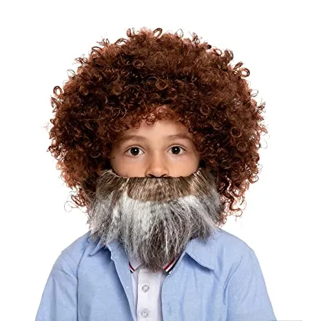 Spooktacular Brown Afro Wig and Beard for Kids - Costume Accessories 6 Spooktacular Brown Afro Wig and Beard for Kids - Costume Accessories - Image 4