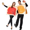 Spooktacular Adult Peanut Butter and Jelly Halloween Costume - Adult Costumes -Halloween Costumes Sales 2022 Butter and Jelly PBJ Costume Couple Set Adult 1