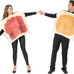 Spooktacular Adult Peanut Butter and Jelly Halloween Costume - Adult Costumes 12 Spooktacular Adult Peanut Butter and Jelly Halloween Costume - Adult Costumes -Halloween Costumes Sales 2022 Butter and Jelly PBJ Costume Couple Set Adult 3