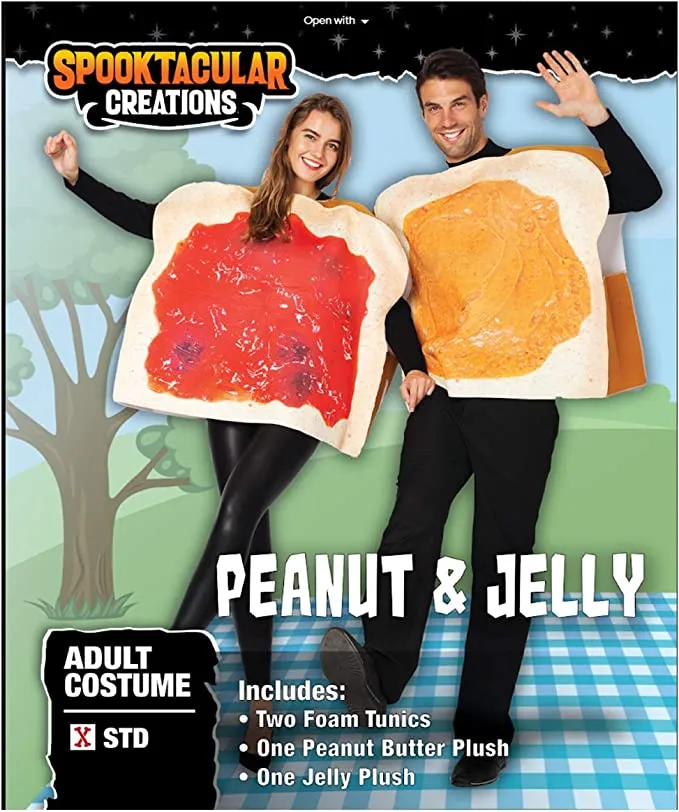 Spooktacular Adult Peanut Butter and Jelly Halloween Costume - Adult Costumes 4 Spooktacular Adult Peanut Butter and Jelly Halloween Costume - Adult Costumes - Image 2