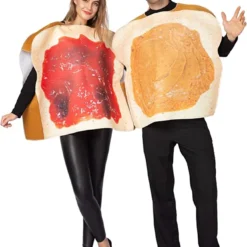 Spooktacular Adult Peanut Butter and Jelly Halloween Costume - Adult Costumes 11 Spooktacular Adult Peanut Butter and Jelly Halloween Costume - Adult Costumes -Halloween Costumes Sales 2022 Butter and Jelly PBJ Costume Couple Set Adult 5