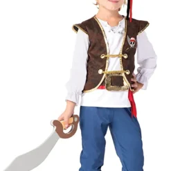 Joyin 2Pcs Captain Pirate Hat Skull Print Costume with Eye Patch - Costume Accessories -Halloween Costumes Sales 2022 Captain Pirate Hat Skull Print Costume with Eye Patch 2 Pcs 2