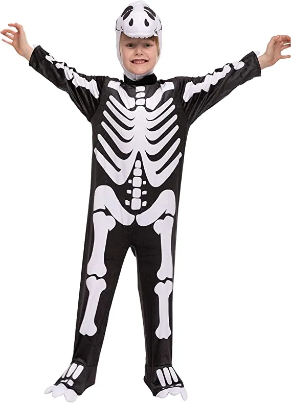 Spooktacular Kids T rex Skeleton Halloween Costume - Group Costumes 4 Spooktacular Kids T rex Skeleton Halloween Costume - Group Costumes - Image 2