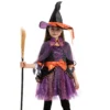 Spooktacular Child Girl Orange Purple Witch Costume - Group Costumes -Halloween Costumes Sales 2022 Child Girl Orange Purple Witch Costume 3