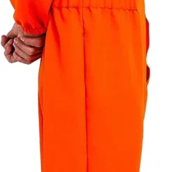 Spooktacular Adult Orange Jumpsuit Prisoner Halloween Costume - Adult Costumes -Halloween Costumes Sales 2022 Cosplay Costume Prisoner Jumpsuit Orange Prison Escaped Inmate Jailbird Coverall Costume with Name Tag 6 scaled 1