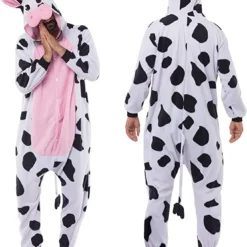 Spooktacular Adult Halloween Cow One-Piece Pajamas - Group Costumes 14 Spooktacular Adult Halloween Cow One-Piece Pajamas - Group Costumes -Halloween Costumes Sales 2022 Cow Animal Onesie Pajama Costume Adult 5 1