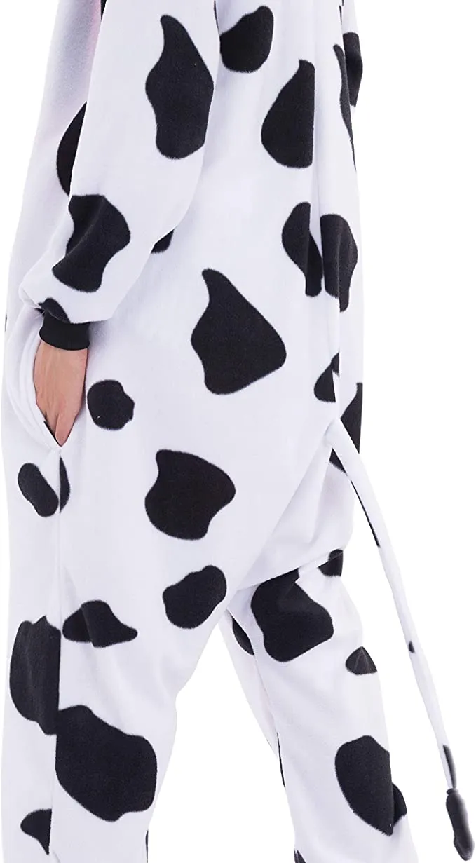 Spooktacular Adult Halloween Cow One-Piece Pajamas - Group Costumes 7 Spooktacular Adult Halloween Cow One-Piece Pajamas - Group Costumes - Image 5