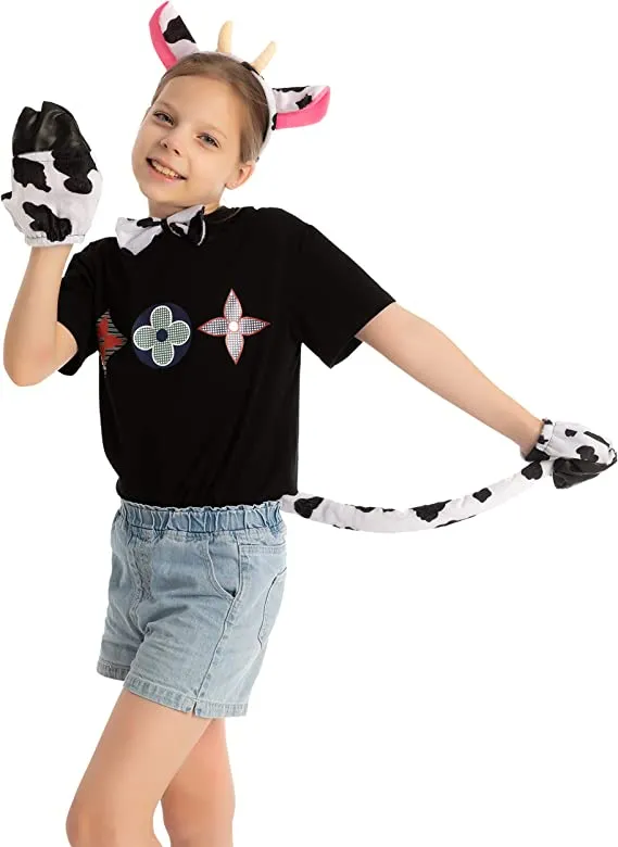 Spooktacular 5pcs Adults and Kids Cow Halloween Costume - Costume Accessories 5 Spooktacular 5pcs Adults and Kids Cow Halloween Costume - Costume Accessories - Image 3