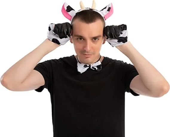 Spooktacular 5pcs Adults and Kids Cow Halloween Costume - Costume Accessories 7 Spooktacular 5pcs Adults and Kids Cow Halloween Costume - Costume Accessories - Image 5