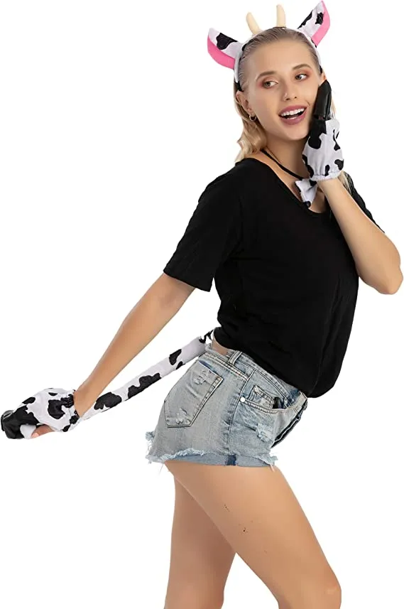Spooktacular 5pcs Adults and Kids Cow Halloween Costume - Costume Accessories 8 Spooktacular 5pcs Adults and Kids Cow Halloween Costume - Costume Accessories - Image 6