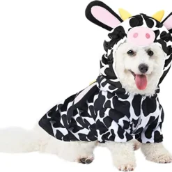 Spooktacular Dog Cow Halloween Costume Large - Pet Costumes -Halloween Costumes Sales 2022 Cow Pet Costume 2