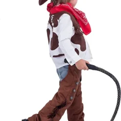 Spooktacular Kids Deluxe Cowboy Halloween Costume - Kid Halloween Costumes -Halloween Costumes Sales 2022 Cowboy Costume Set for Role Play Cosplay 4 result