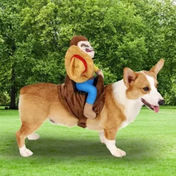 Spooktacular Cowboy Riding Dog Halloween Costume - Pet Costumes -Halloween Costumes Sales 2022 Cowboy Rider Dog Costume 5